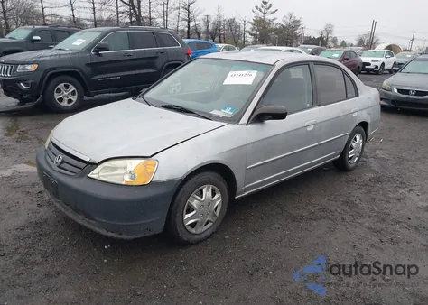 2003 Honda Civic Lx from USA, damaged, VIN 2HGES16593H587325